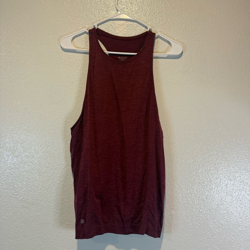 Athleta Burgundy Maroon Racerback Tank Top